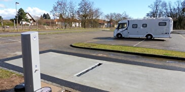 Plaats van dienst voor camping-auto