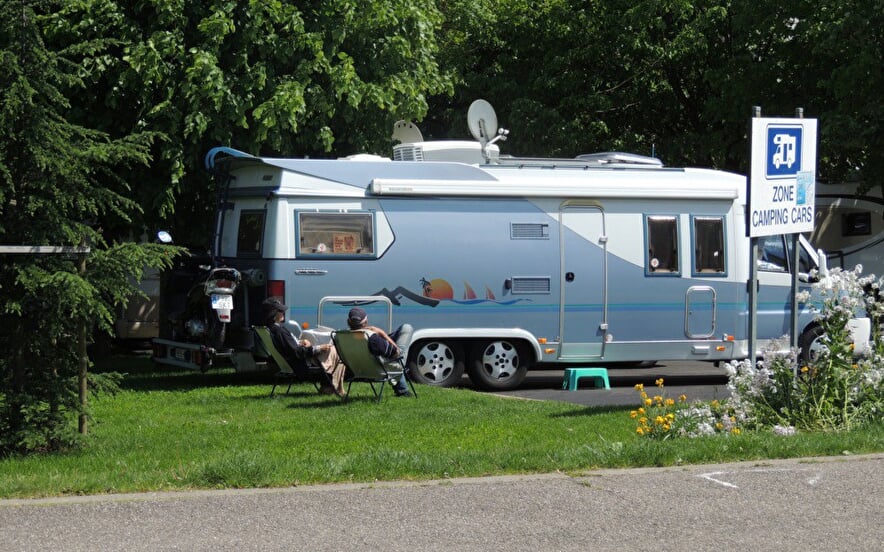 Parking spaces for caravans at Thann