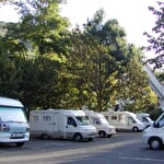 Parking spaces for caravans at Thann