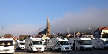 Serviceplaats voor campers: parking du Centre